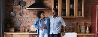 A couple fixed up their home using a home improvement loan.